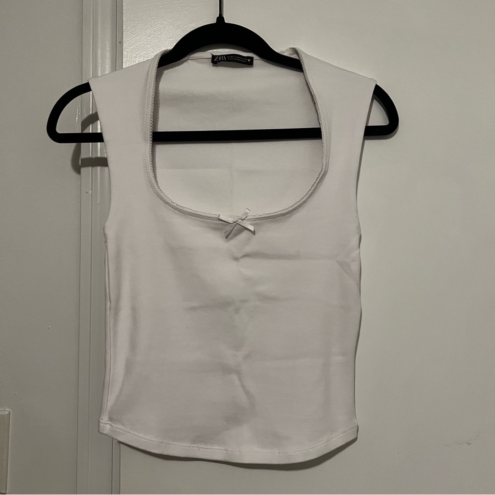 Zara bow detail tank top